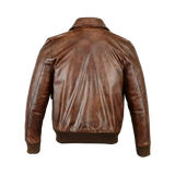Brown leather jacket 