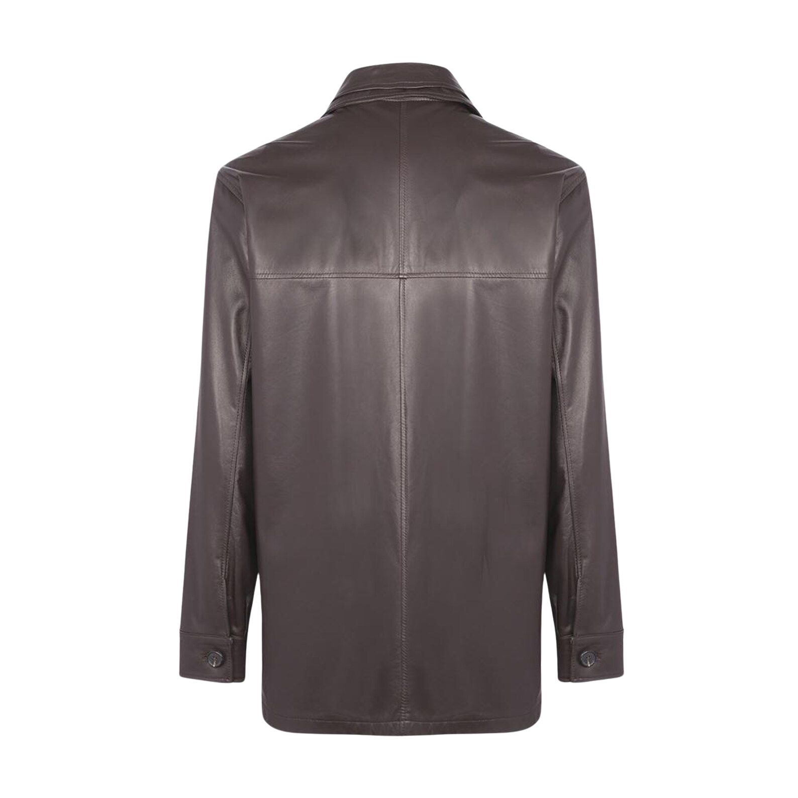 Brown leather jacket 