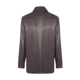 Brown leather jacket 