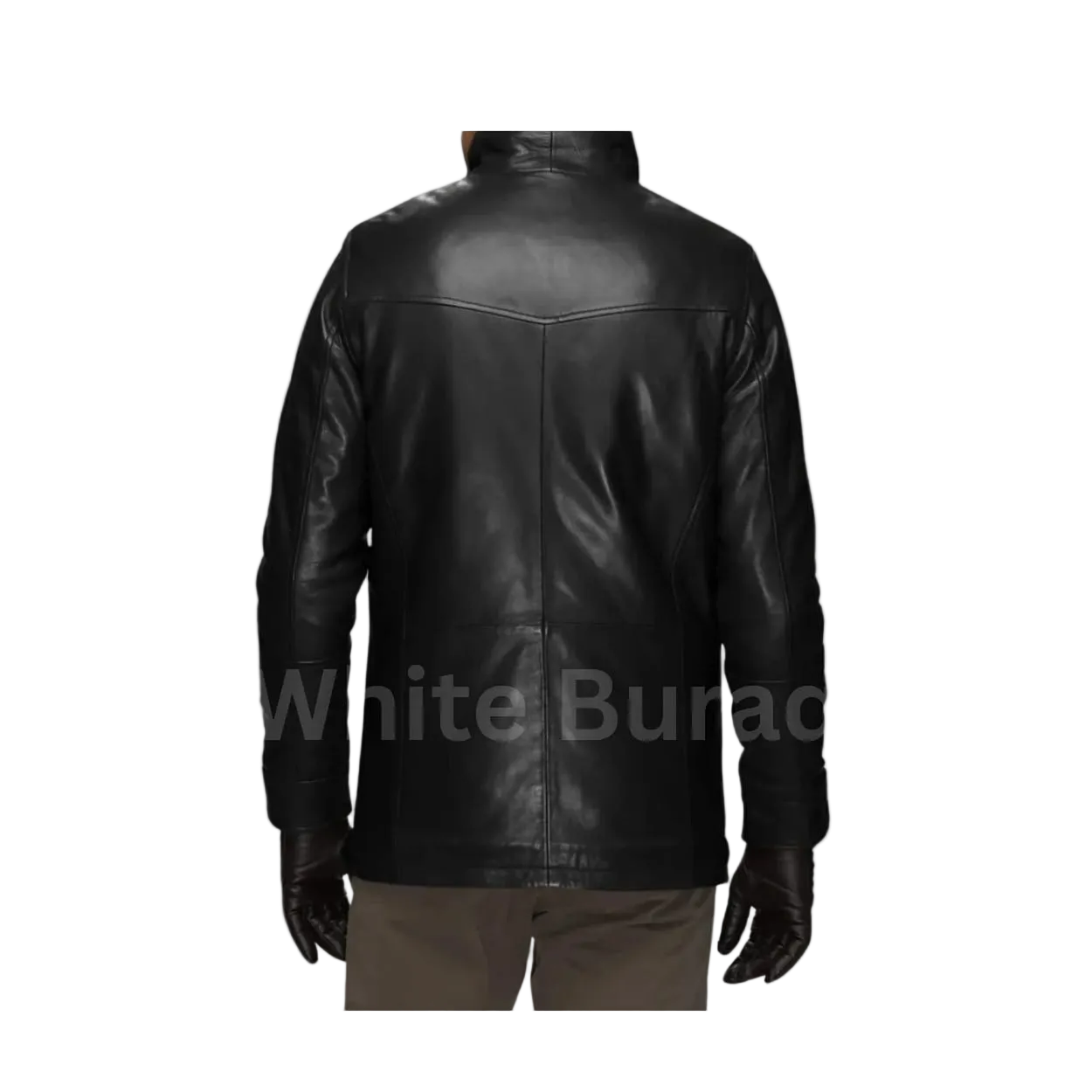 Black leather jacket 
