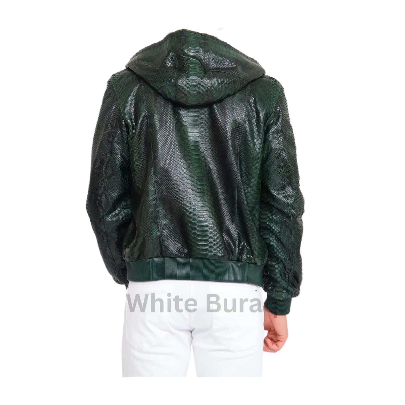 Men’s Green Python Leather