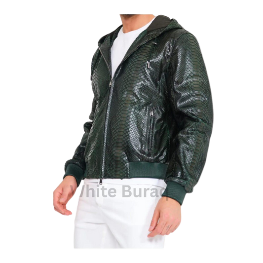 Men’s Green Python Leather 