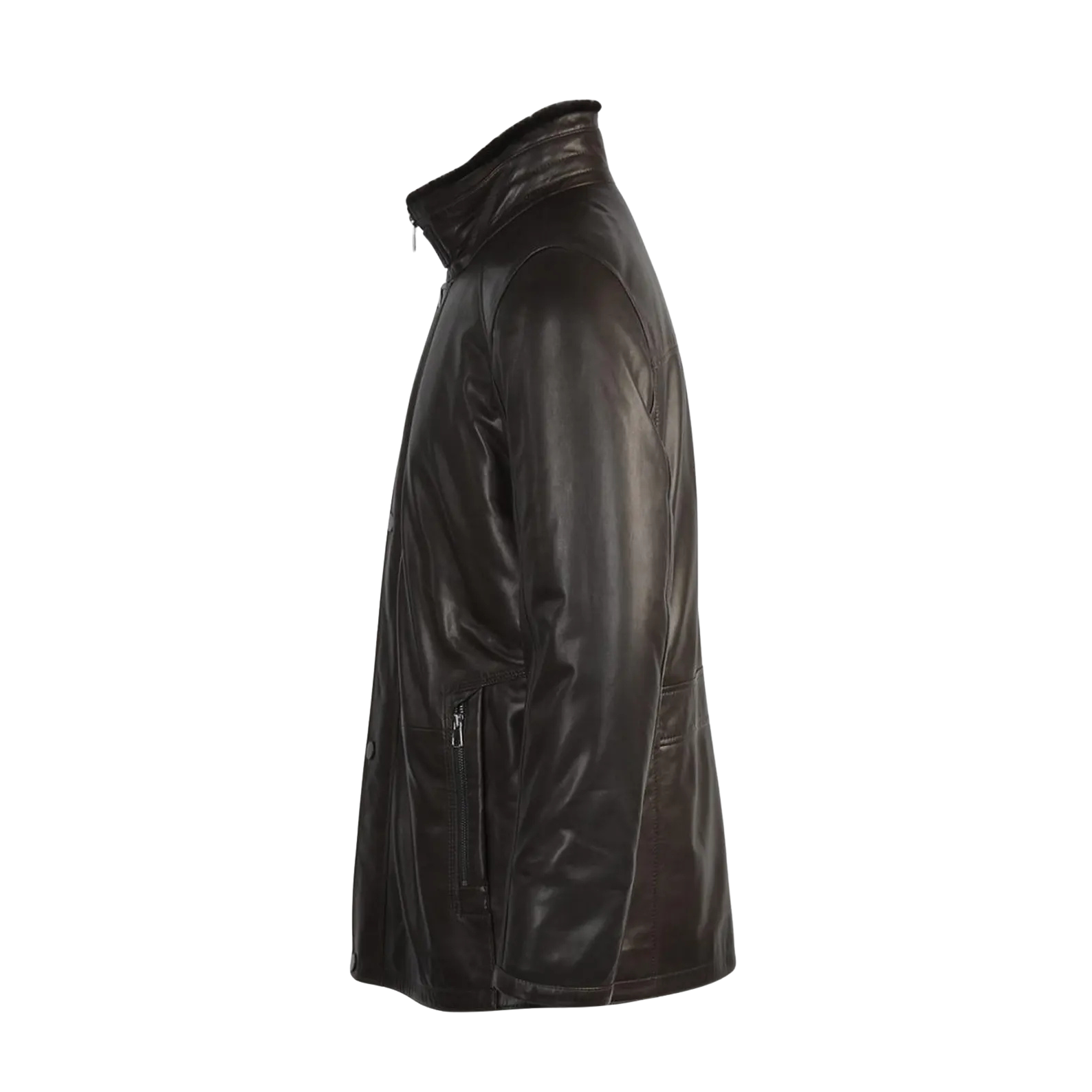 Black leather jacket 