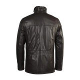 Black leather jacket 