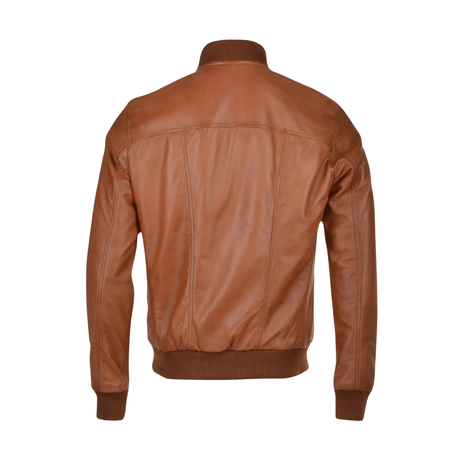 Brown leather jacket 