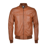 Brown leather jacket 