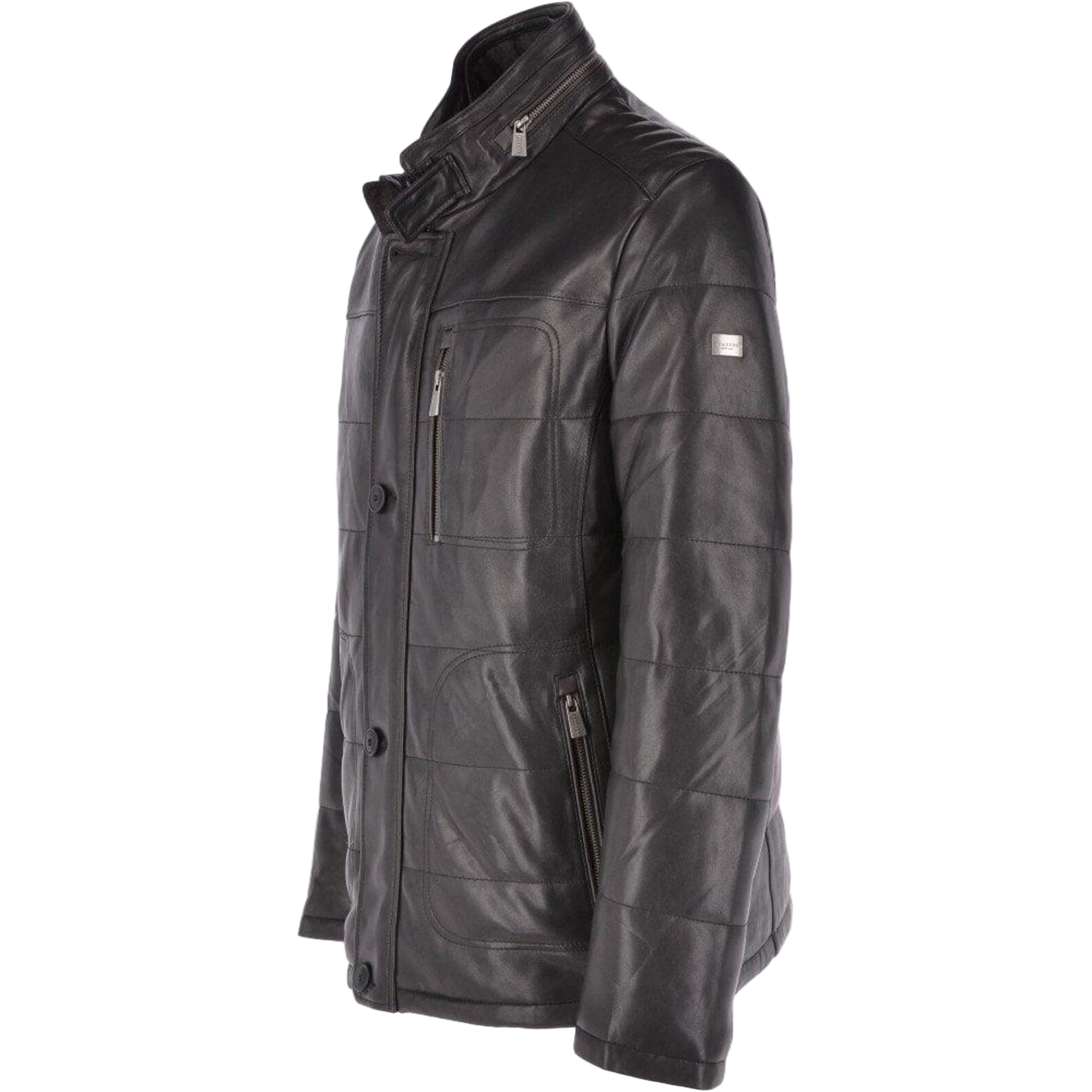 Black leather jacket 