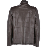 Brown leather jacket 