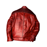 Burgundy leather jacket 