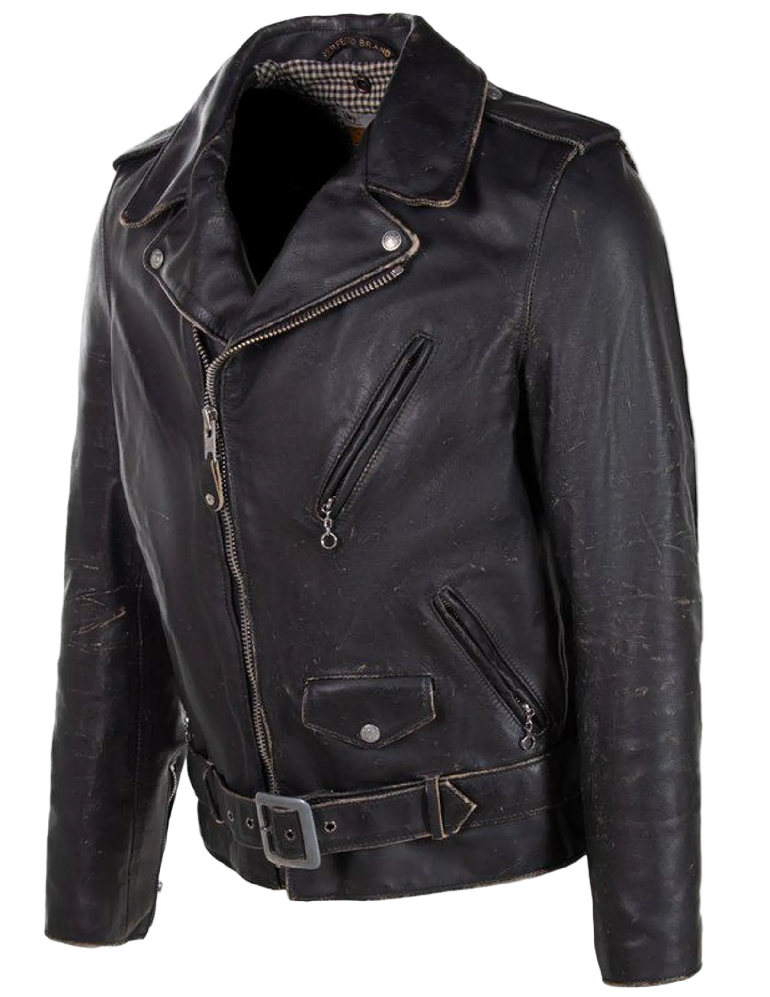 Black leather jacket 