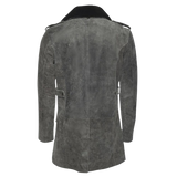 Gray suede coat 