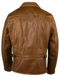 Brown leather jacket