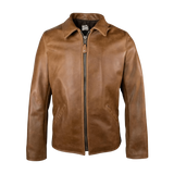 Brown leather jacket 
