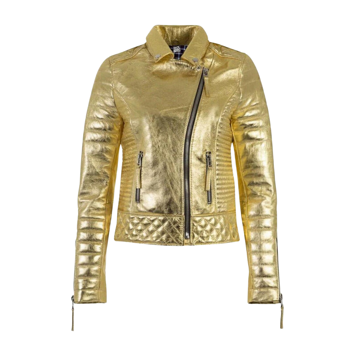 Gold Biker Jacket