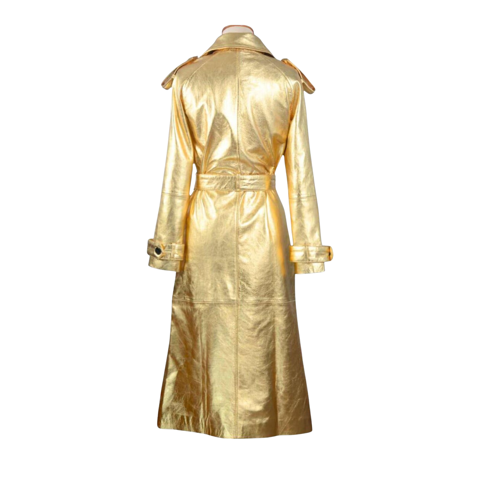 Gold trench coat 