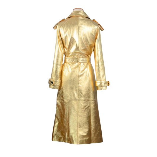 Gold trench coat 
