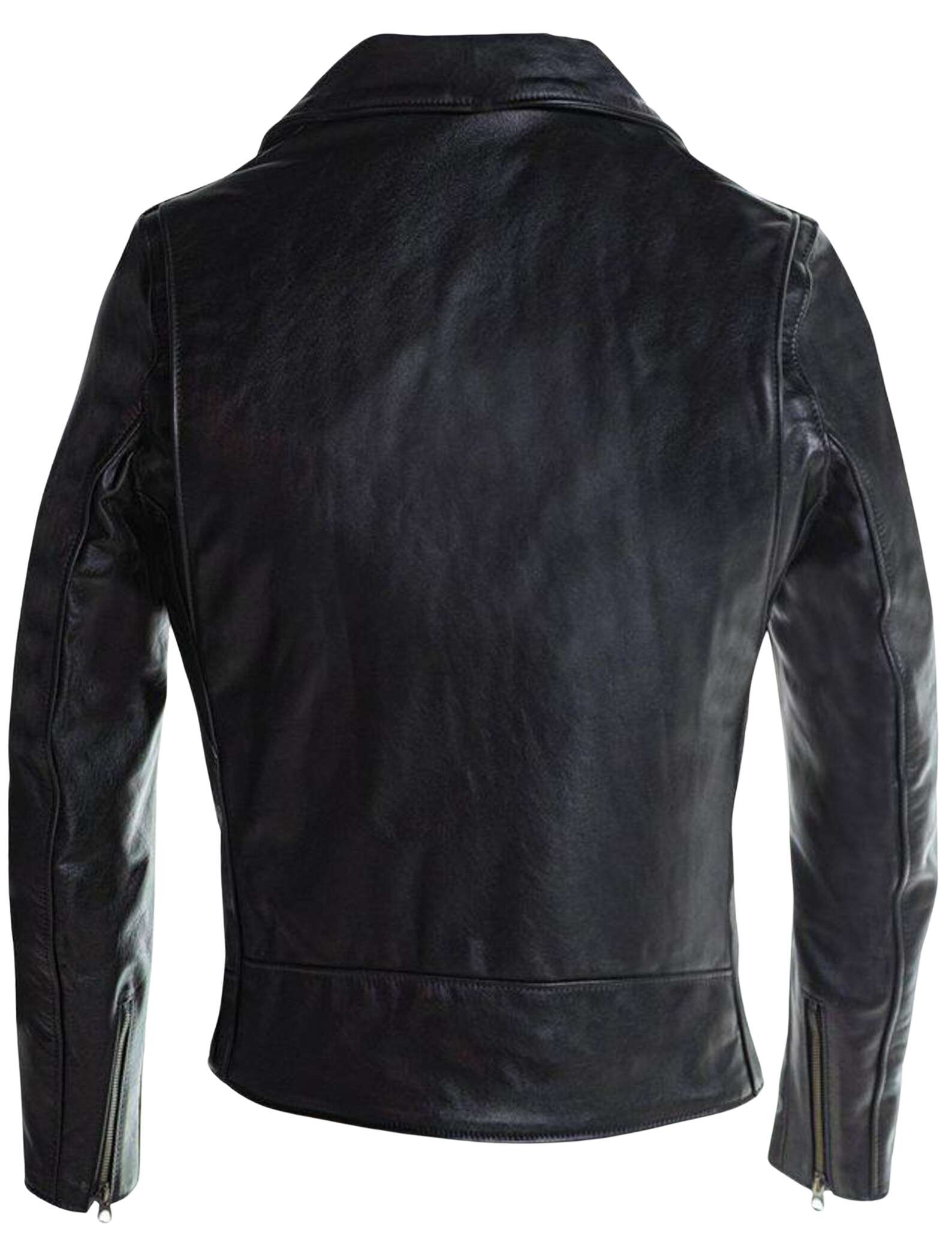 Black leather jacket 