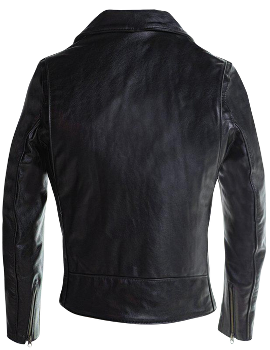 Black leather jacket 