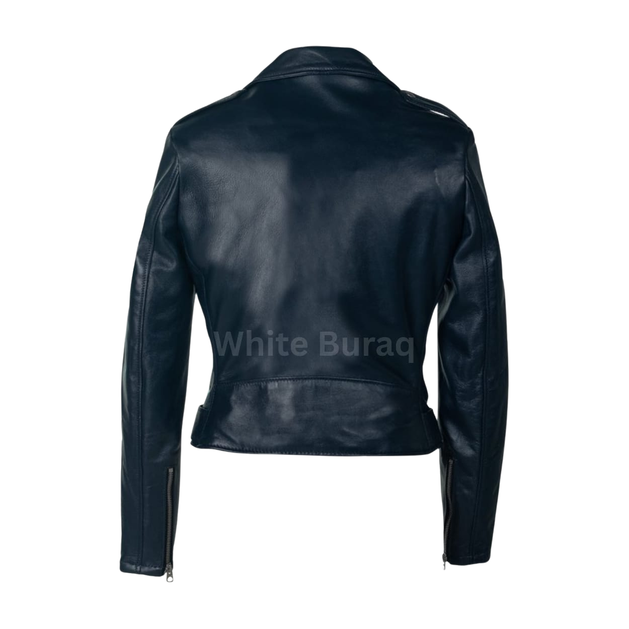 Navy Blue leather jacket 
