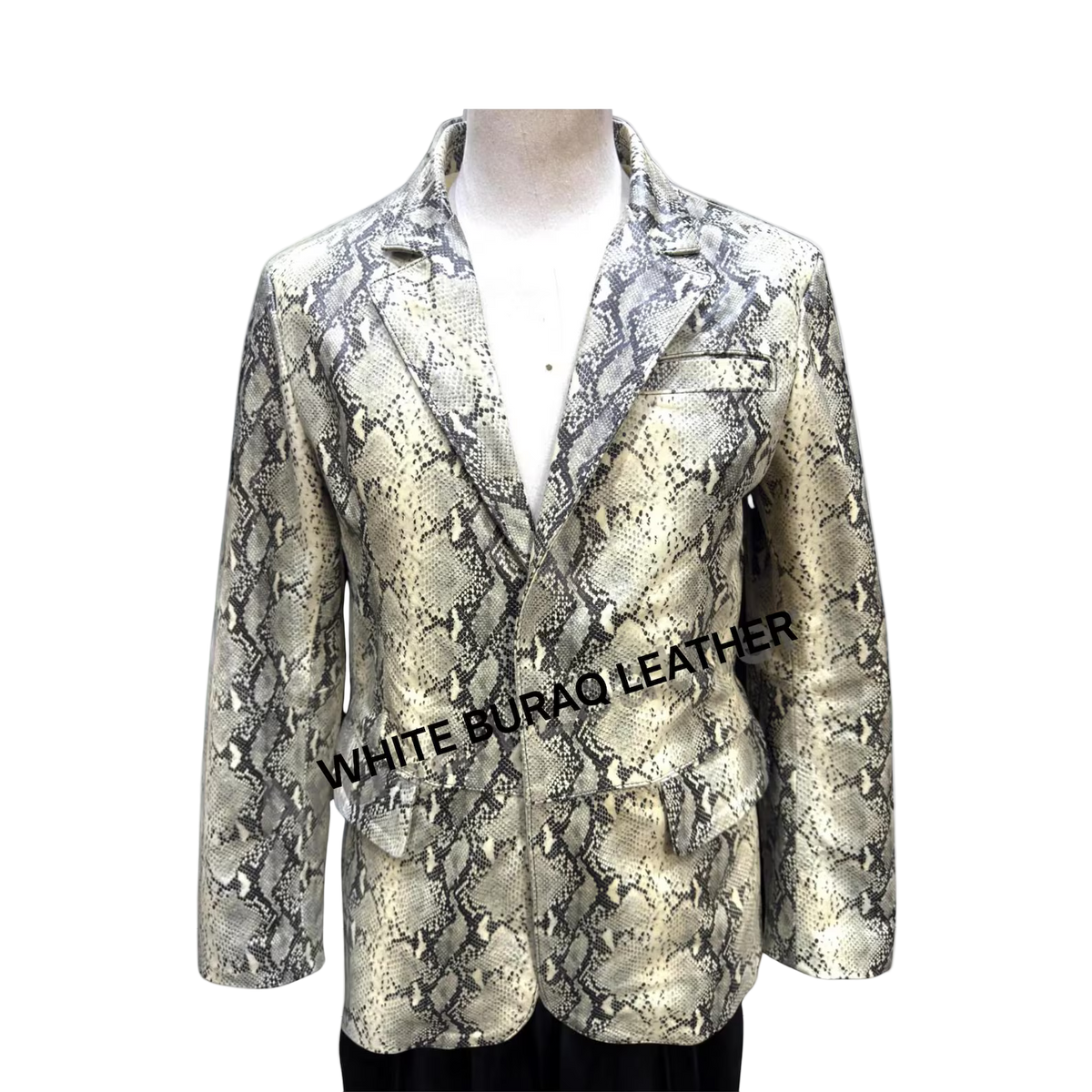 Snakeskin-patterned jacket 