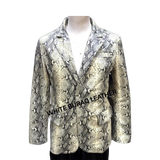 Snakeskin-patterned jacket 