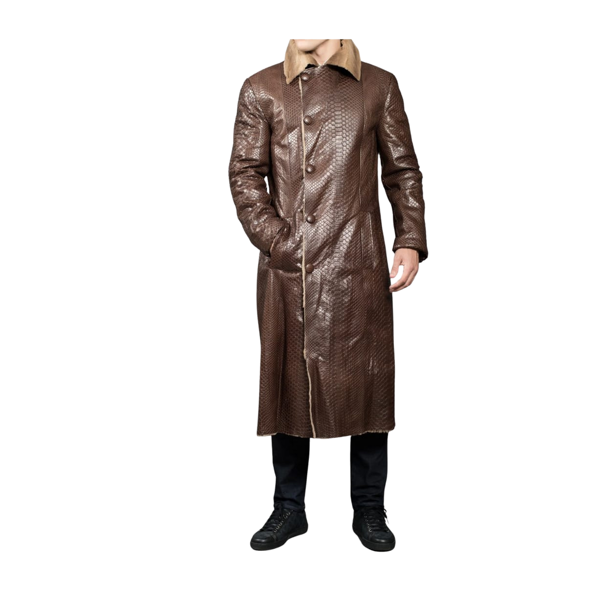 Leather Men Coat