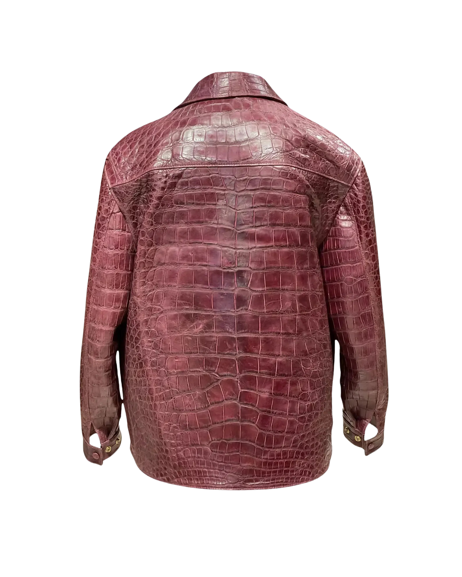 Brown crocodile skin jacket 