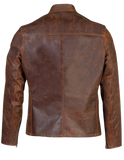 Brown leather jacket 