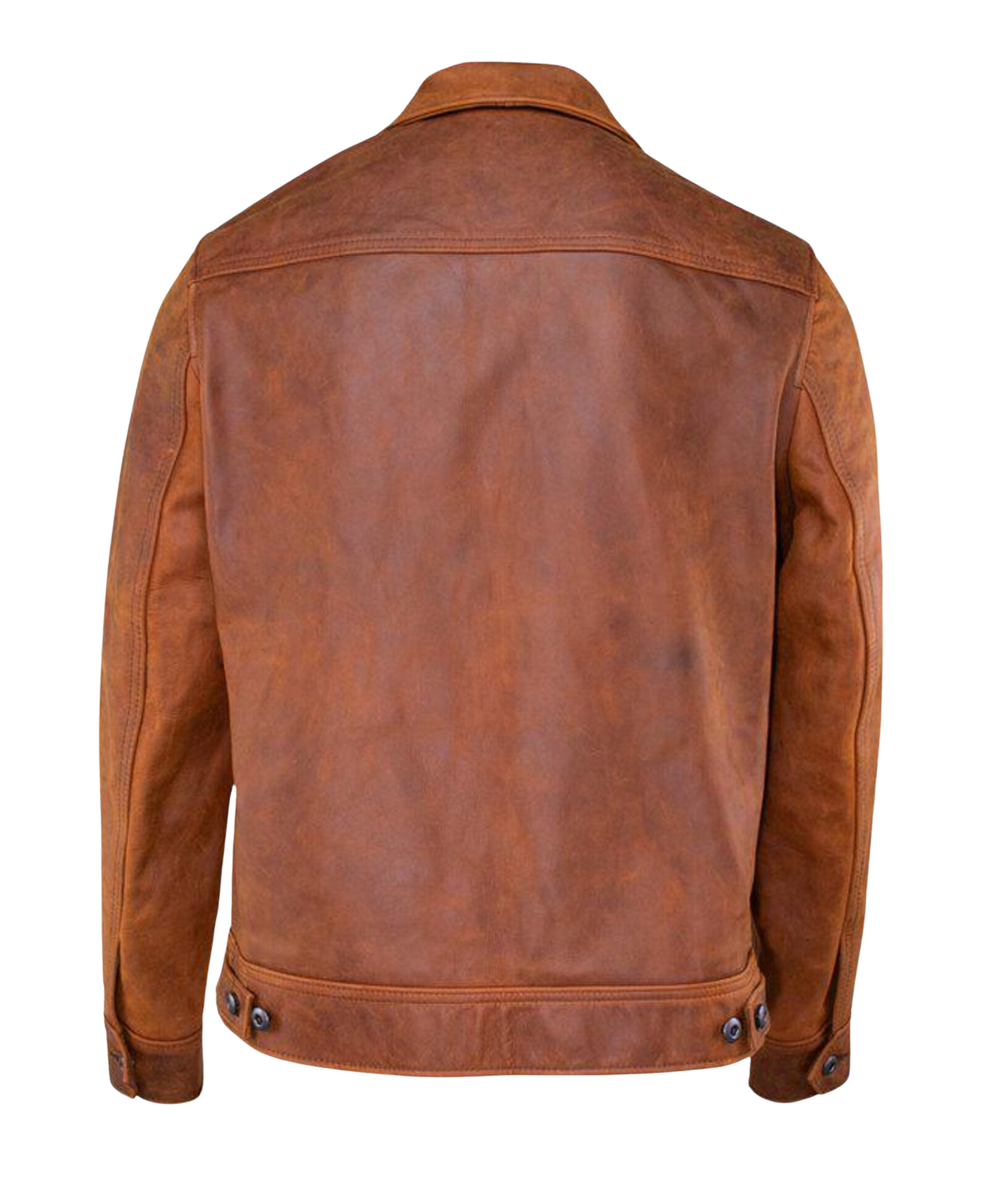 Brown leather jacket 