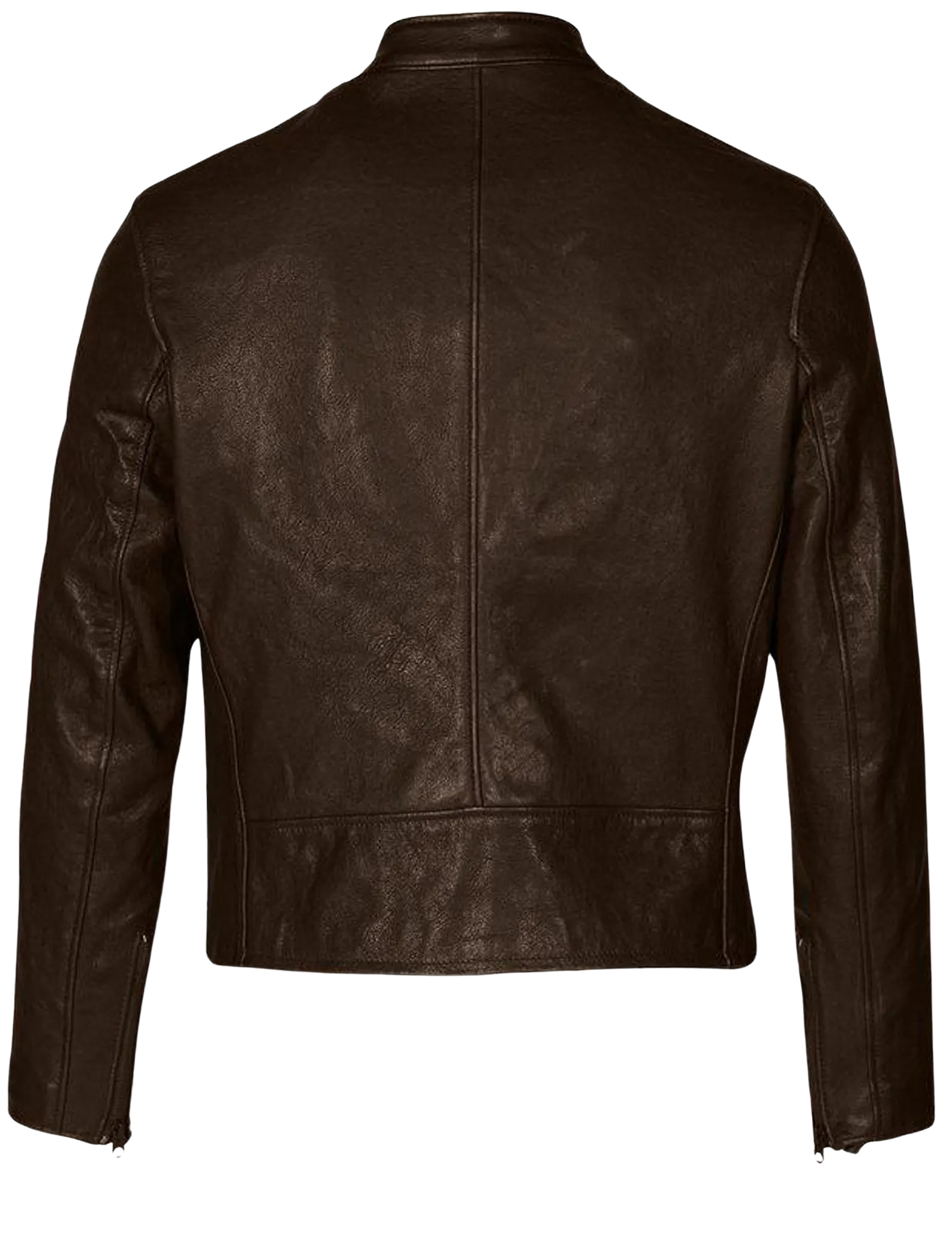 Brown leather jacket 