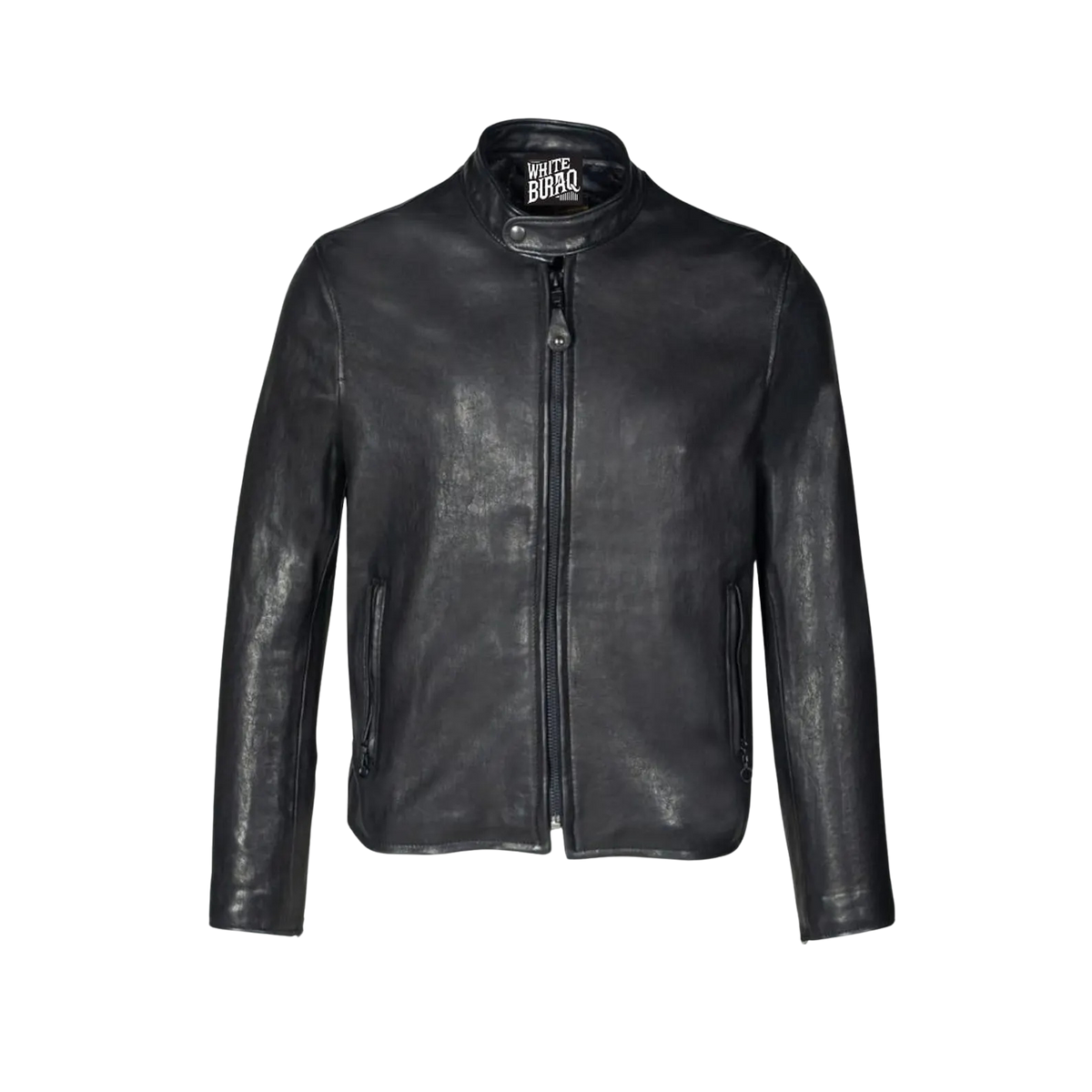 Black leather jacket 