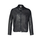 Black leather jacket 