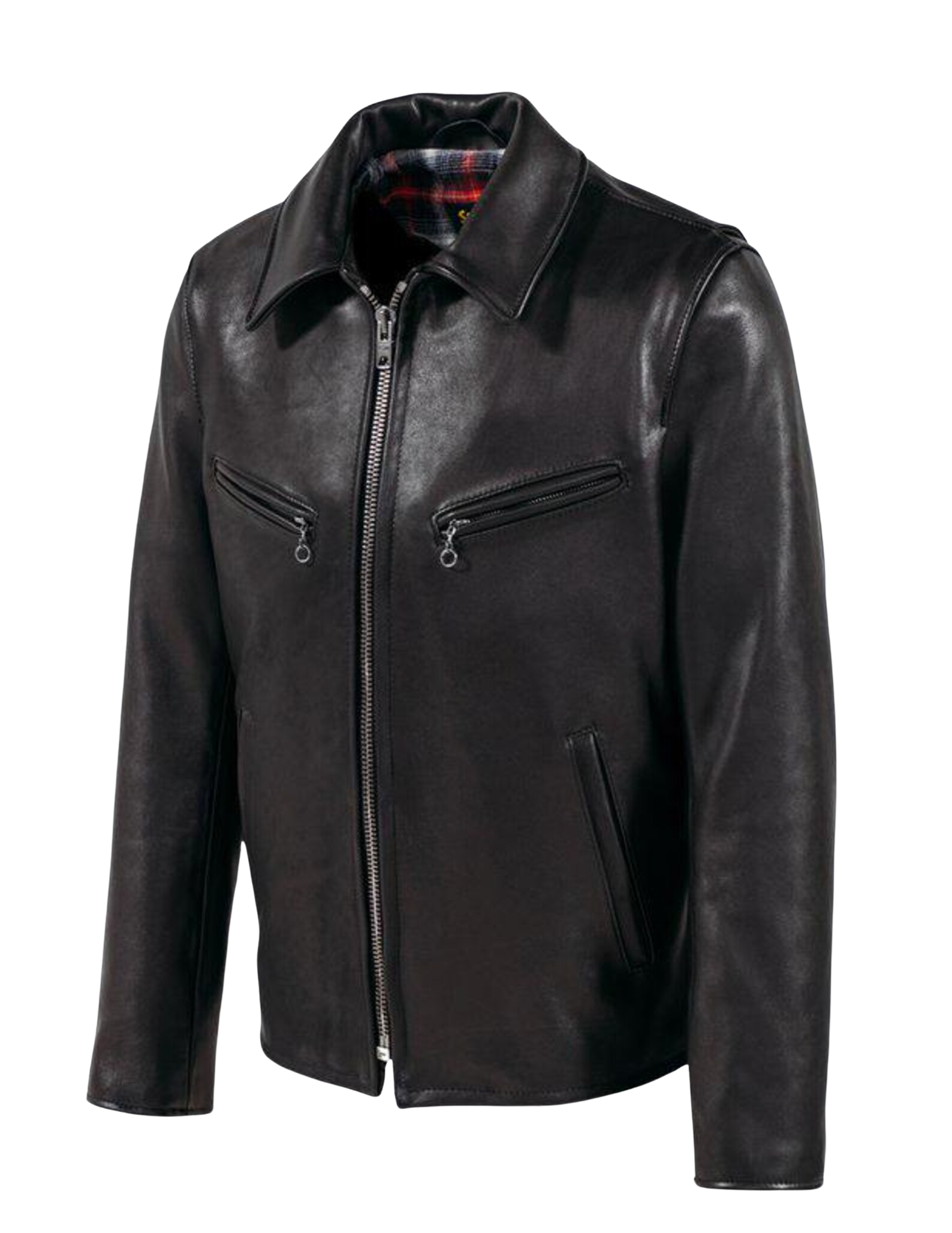 Black leather jacket 