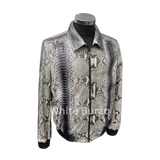 Snakeskin-patterned jacket