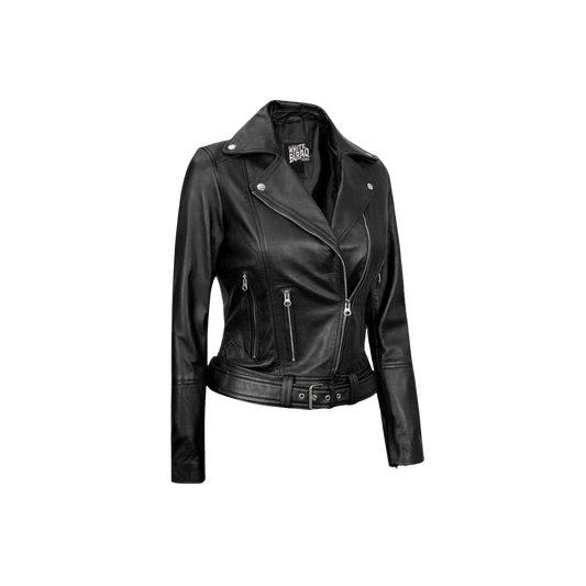 Black leather jacket 