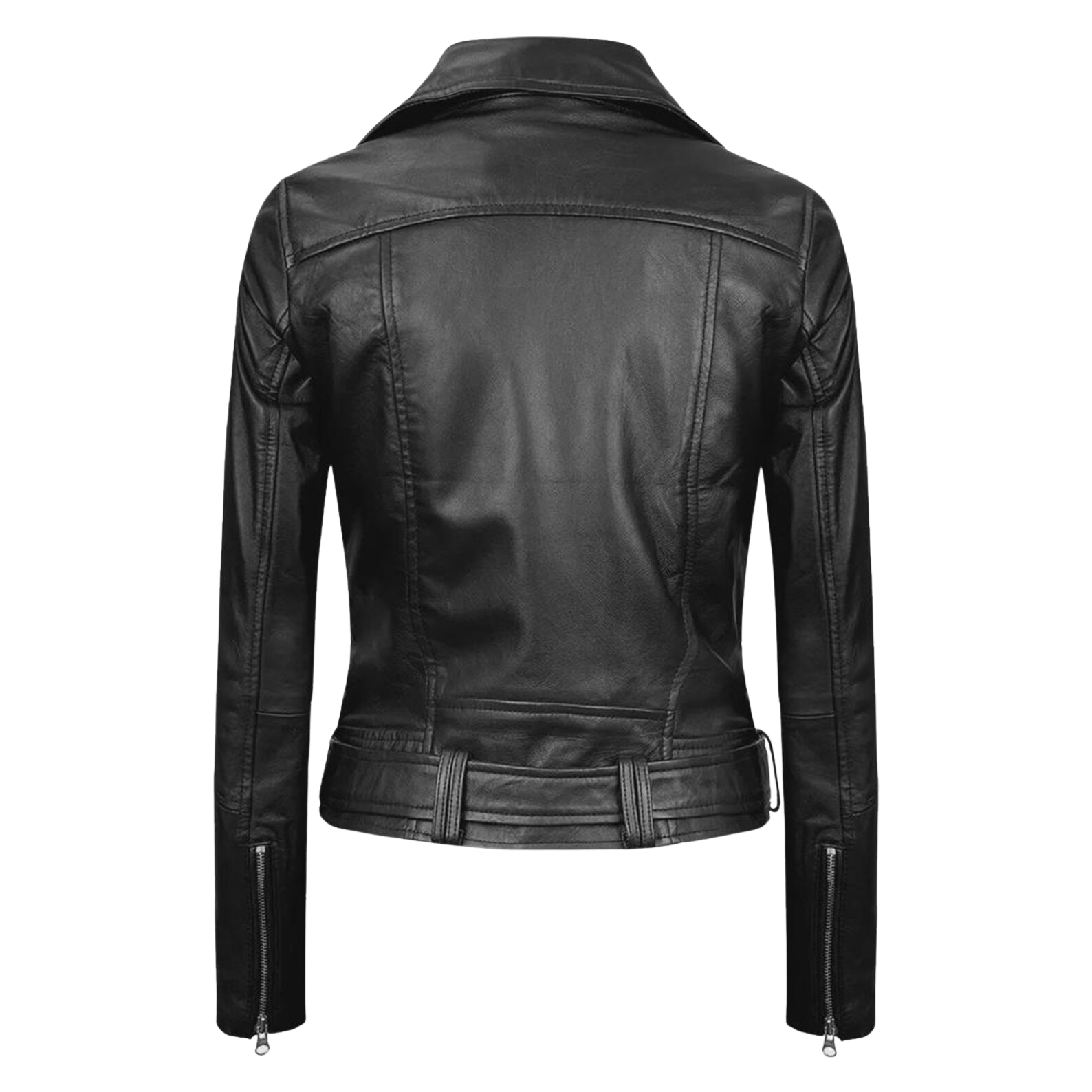 Black leather jacket 