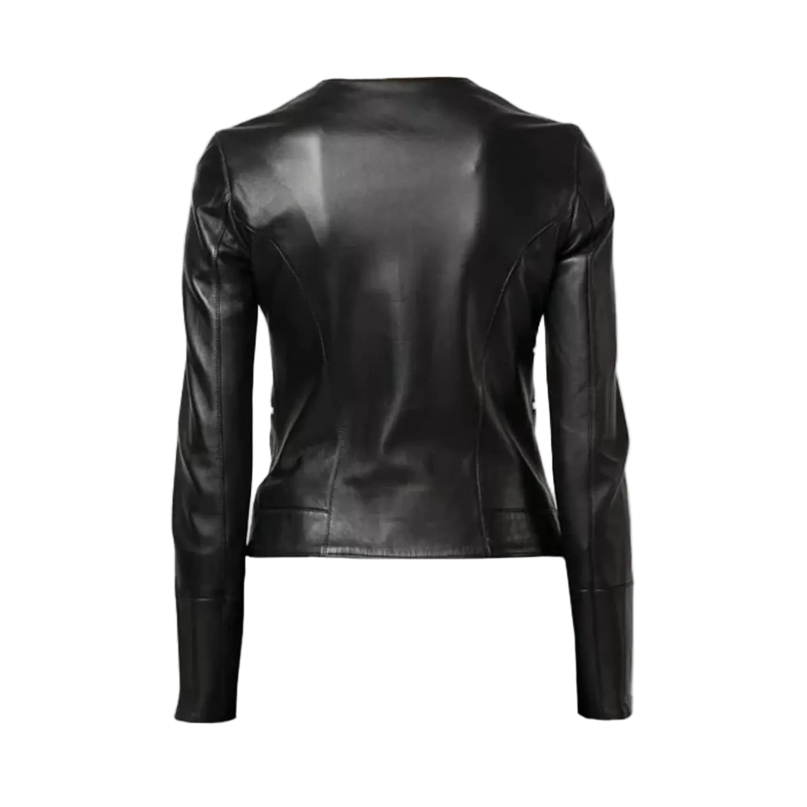 Black leather jacket 