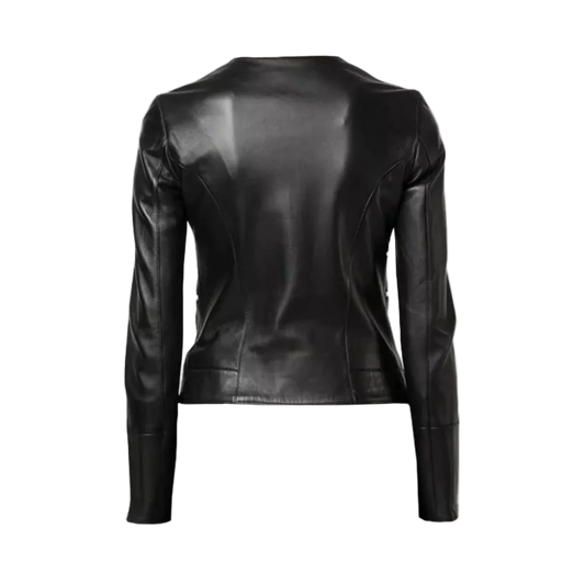 Black leather jacket 