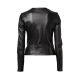 Black leather jacket 
