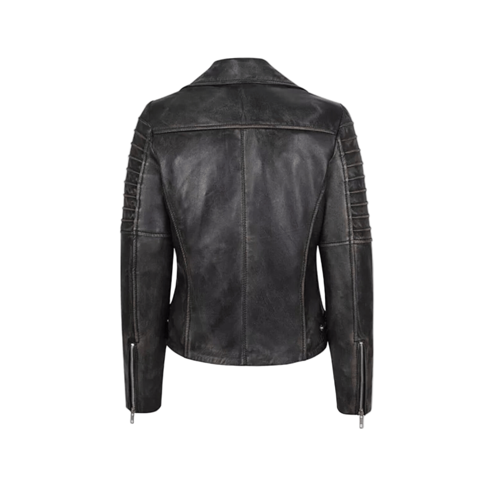 Black leather jacket 