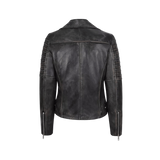Black leather jacket 