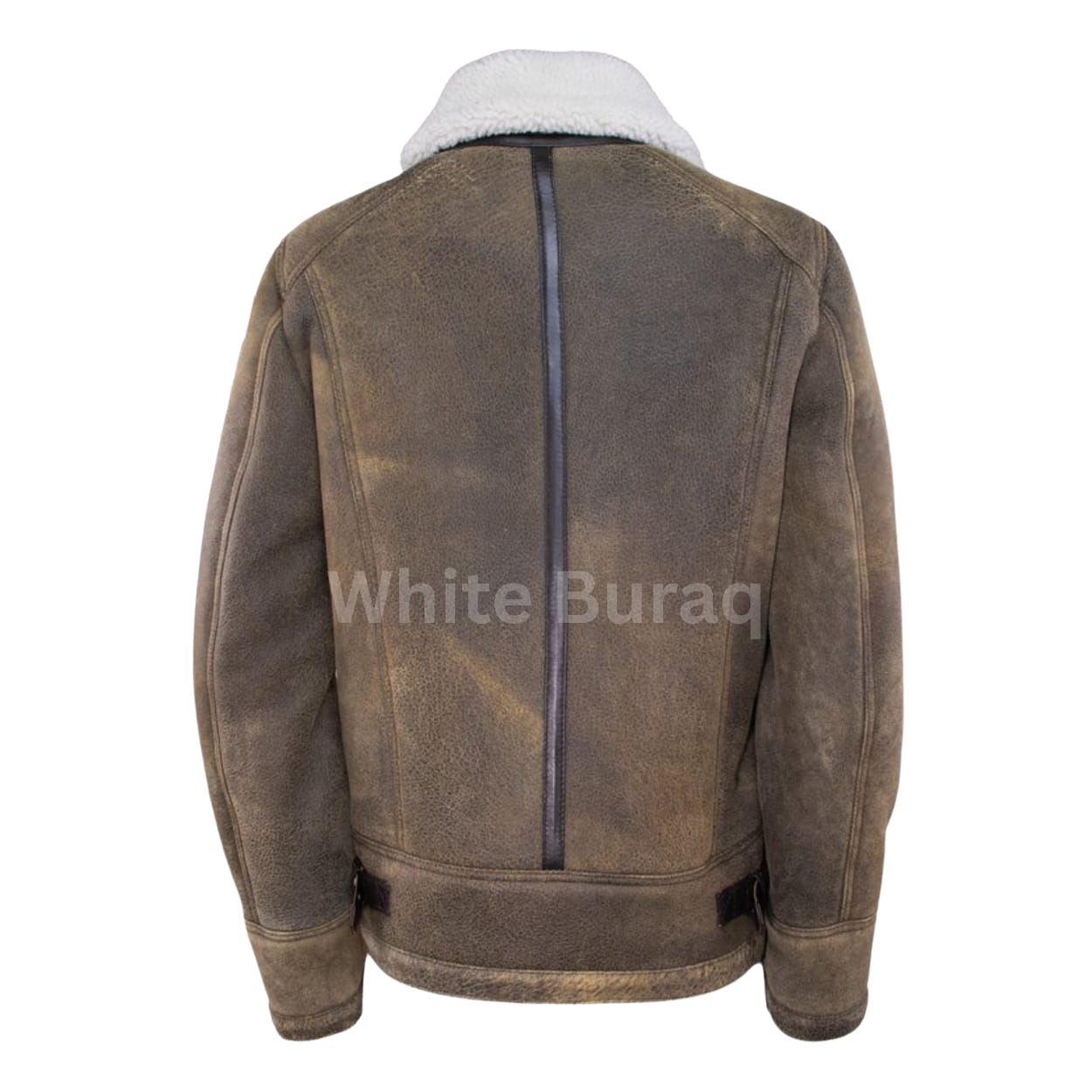 Brown leather jacket 