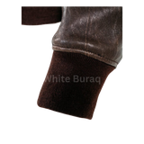 Brown leather jacket