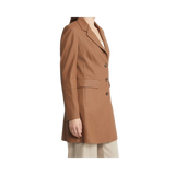 Brown coat worn by a person 