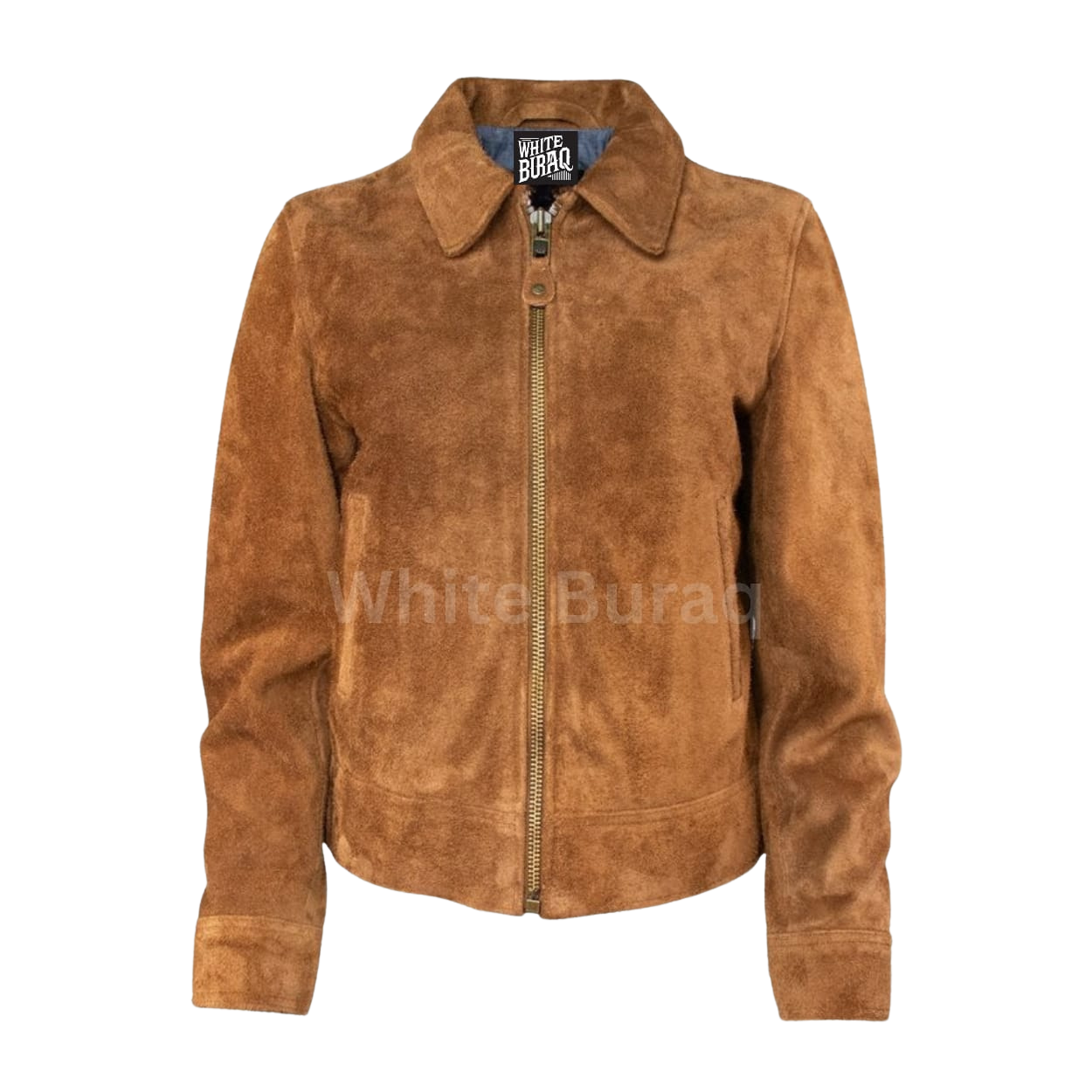 Brown suede jacket 