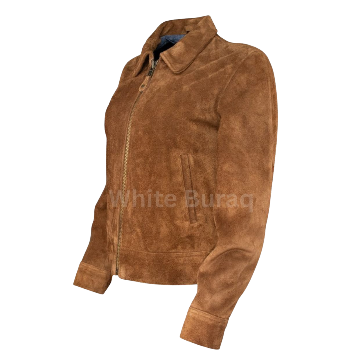 Brown suede jacket 