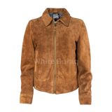 Brown suede jacket 