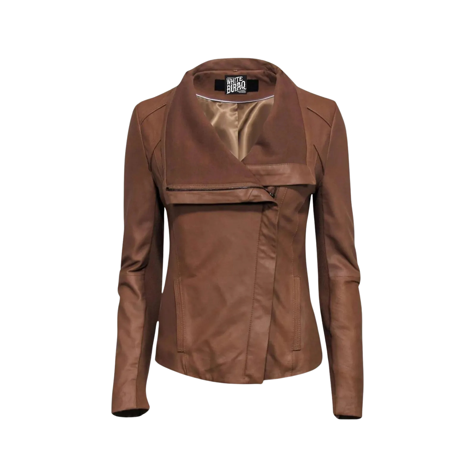 Brown leather jacket 