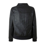 Black leather jacket 