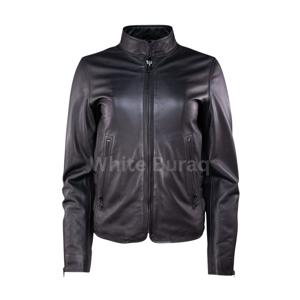 Black leather jacket 